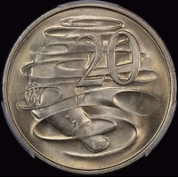 Australia 1968 20 Cents Gem Uncirculated (PCGS MS66)