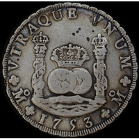 Mexico 1753 Silver 8 Reales KM# 103 good Fine