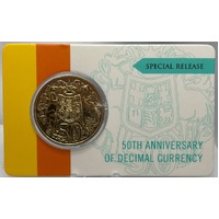 2016 Gold Plated 50 Cent in Presentation Card