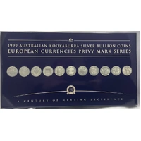 Australia 1999 Silver 11 Coin Privy Mark Set European Currencies