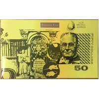 1994 Fifty Dollar Uncut Vertical Pair Black Serials