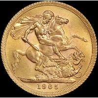 1965 Gold Sovereign Elizabeth S#4125 Uncirculated