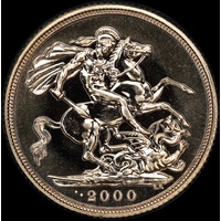 2000 Gold Sovereign Elizabeth II S# SC4 Uncirculated