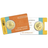 2016 Gold Plated 50 Cent Uncirculated Coin World Money Fair Berlin