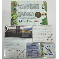 1993 1 Dollar Set of 5 Mintmark Coins Landcare 