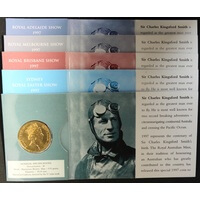 1997 1 Dollar Set of 5 Coins Kingsford Smith Mintmarks CSMBA