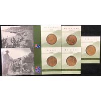 1999 1 Dollar Set of 5 Coins Last ANZACS Mintmarks CSMBA