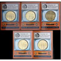 2006 TV Dollar Unc Set Of 5 Mintmarks CSMB and TV