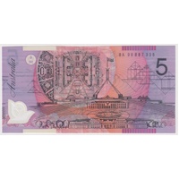 1998 $5 Note MacFarlane/Evans BA98 First Prefix R218cF Uncirculated