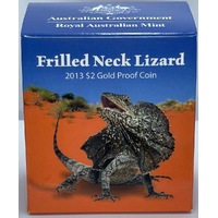 2013 Gold $2 Proof Frilled Neck Lizard