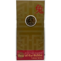 2011 1 Dollar Uncirculated Coin Lunar Year of the Rabbit