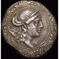 Ancient Greece (Thrace / Amphipolis)  158~149 BC Silver Tetradrachm S# 1386 good VF