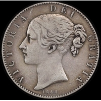 1844 Silver Crown Victoria S#3882 Cinquefoil stops AVF