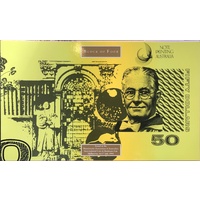 1994 50 Dollar Uncut Block of Four Notes - Red Serials