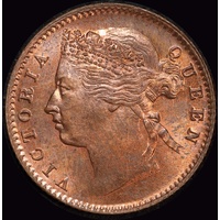 Straits Settlements 1889 Copper 1/4 Cent KM#14 PCGS MS64RB