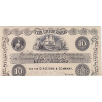 Union Bank of Australia (Perth) 1902 5 Pounds Unissued Printer's Proof MVR# 2a good VF