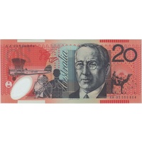 2003 $20 Note AA03 First Prefix Macfarlane/Henry R420bF Uncirculated