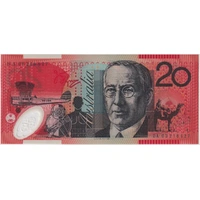 2003 $20 Note DA03 Last Prefix Macfarlane/Henry R420bL Uncirculated
