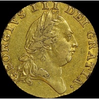 1787 Gold Guinea George III S#3729 good VF