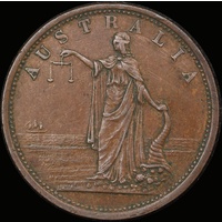 Campbell, James Copper Penny Token Undated A# 59 good VF