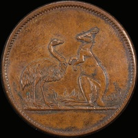 Taylor WJ Copper Penny Token Undated A# 571 good EF