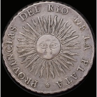 Argentina 1813 Silver 8 Reales KM# 5 good VF