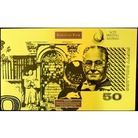 1994 Fifty Dollar Uncut Vertical Pair Red Serials