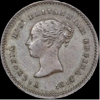 1852 Copper Quarter Farthing Victoria S#3953 Uncirculated