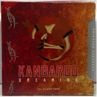 2008 Silver 1 Ounce Uncirculated Coin Kangaroo Dreaming