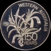WA Matthey Garrett Sesquicentennial Medallion 1979 Silver 
