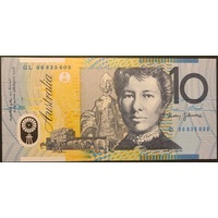 2006 $10 Note McFarlane/Henry GL06 Last Prefix 320cL Uncirculated