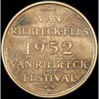 South Africa 1952 Gold Medallion Van Riebeeck Festival