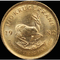 South Africa 1/10 oz Gold Krugerrand Uncirculated