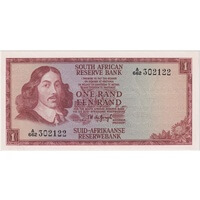 South Africa 1967 1 Rand P# 109b Uncirculated