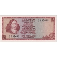 South Africa 1973 1 Rand P# 115a Uncirculated