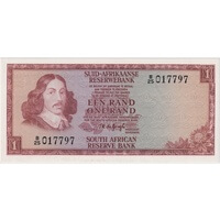 South Africa 1973 1 Rand P# 116a Uncirculated