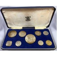 Bahamas 1966 Silver Uncirculated (9) Coin Set