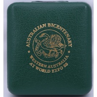 Limited Edition Perth Mint 1ozt Gold Ingot Issued at World Expo 88 in Presentation Case