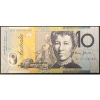 2015 $10 Note Stevens/Fraser DF15 First Prefix R323L Uncirculated