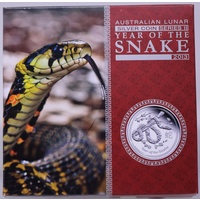 2013 Silver 5 Ounce Proof Australian Lunar Series II Year of the Snake