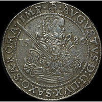 German States (Saxony Albertine) 1586 Silver Thaler ex Batavia shipwreck Dav# 9798 Very Fine