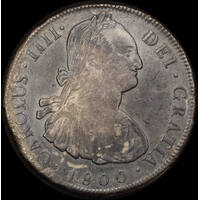 Bolivia 1800 Silver 8 Reales ex Rapid shipwreck KM# 73 Very Fine