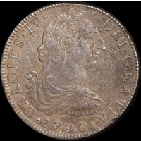 Mexico 1790 Silver 8 Reales ex Rapid shipwreck KM# 107 Very Fine