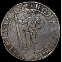 German States (Brunswick Wolfenbuttel) 1600 Silver Thaler Dav# 6285 AVF Ex Batavia shipwreck