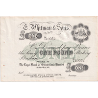 Whitman & Sons (Birdsville) One Pound Private Trader's Note about Unc