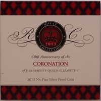 2013 Silver 50 Cent Proof Coin 60th Anniversary of the Coronation of Elizabeth II