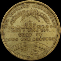 EW Cole Gilt Bronze Token 1879 ~ 1903 D49 / C63 Extremely Fine