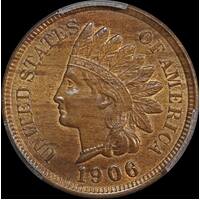 USA 1906 Indian Cent KM# 90a PCGS MS63BN