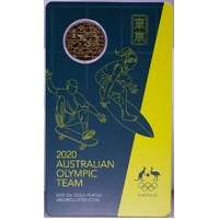 2020 Gold Plated 50 Cent Uncirculated Coin Olympic Team