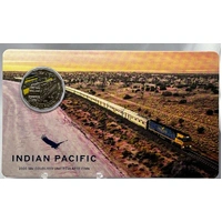 2020 Coloured 50 Cent Uncirculated Coin Indian Pacific